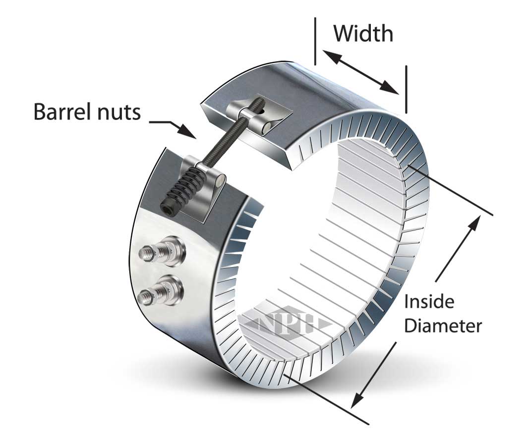 Ceramic Knuchle Heater 1 Pc. Construction, Post - Terminals on One Side - Style 5