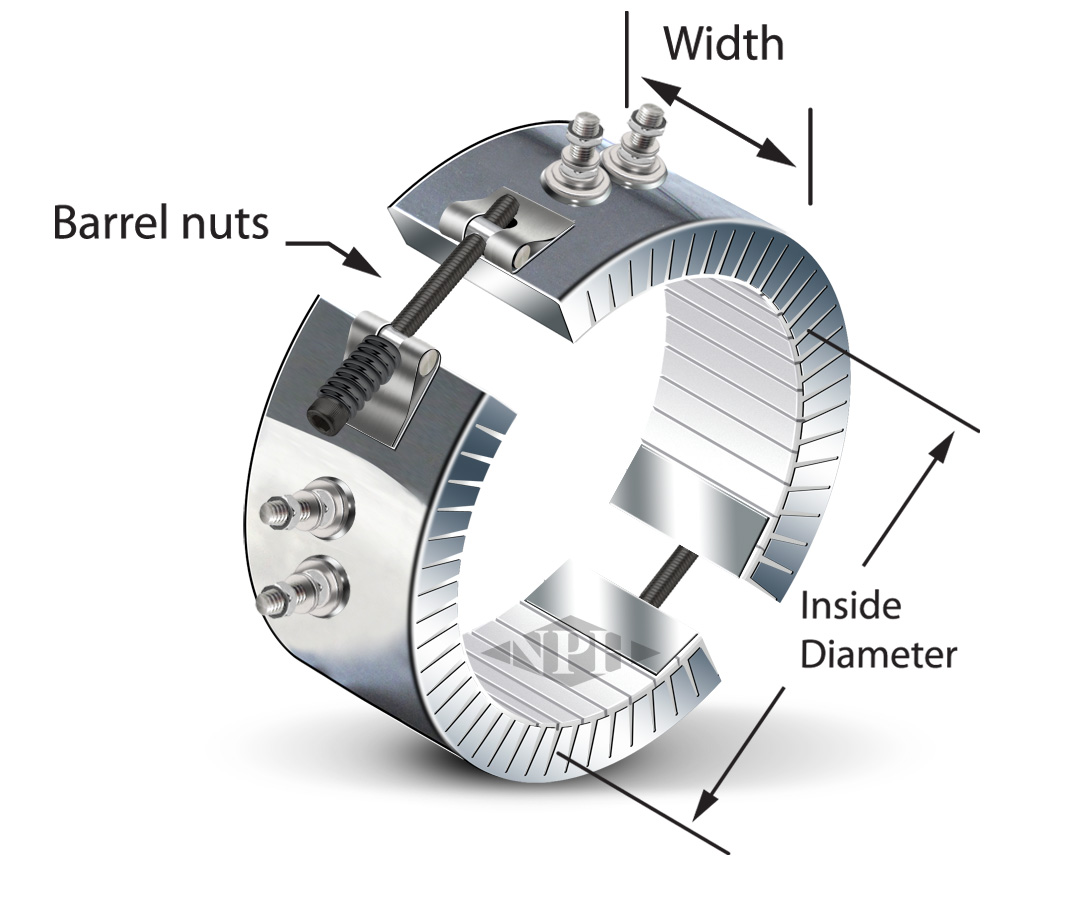 Ceramic Knuckle Band Heater Two Pc. Construction - Style 2