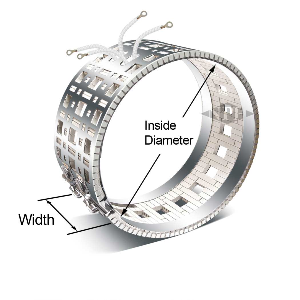 Air Cooled Ceramic Heater with Ceramic Insulated - Beads on Leads - Style 23