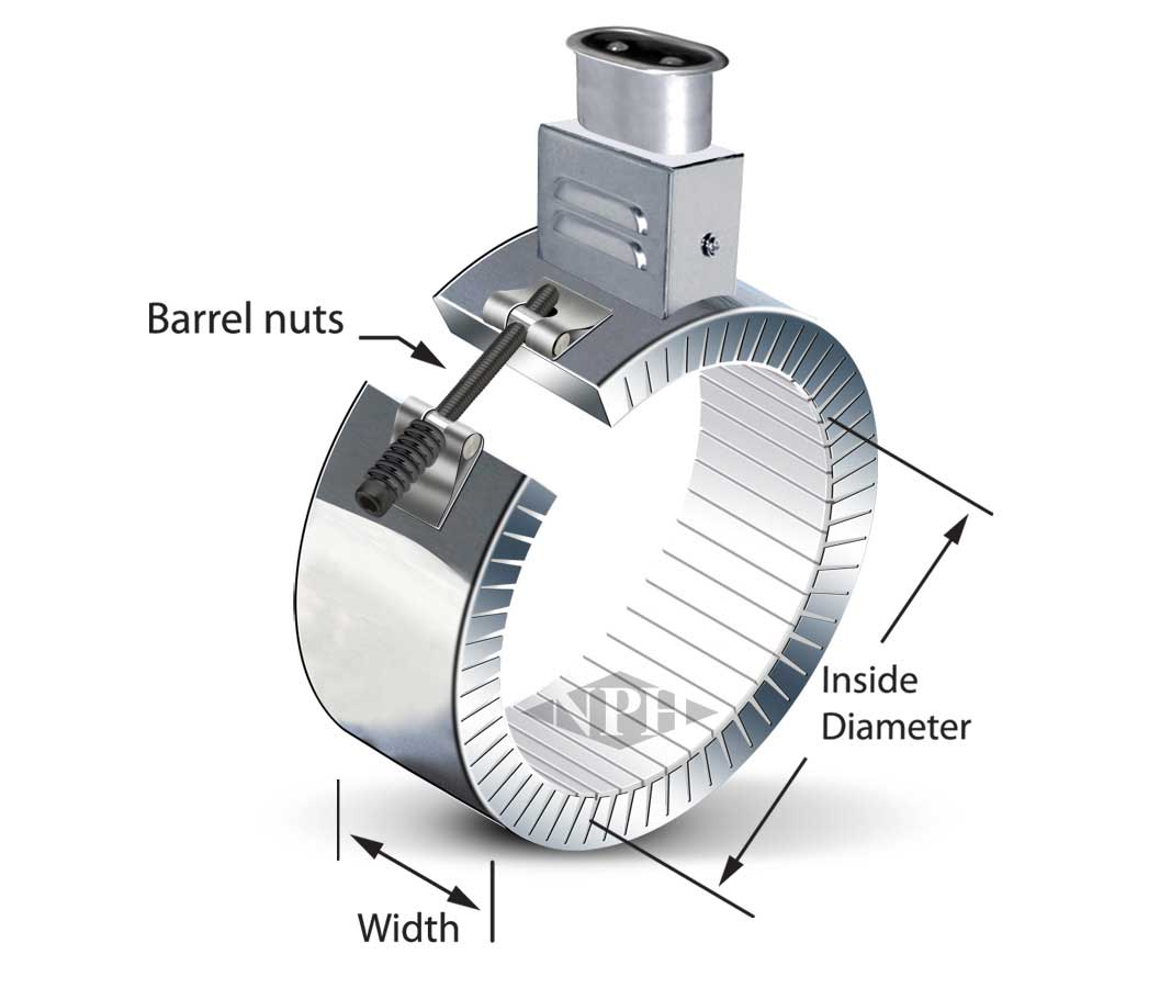 European Plug  Ceramic Band Heaters  - Style 9