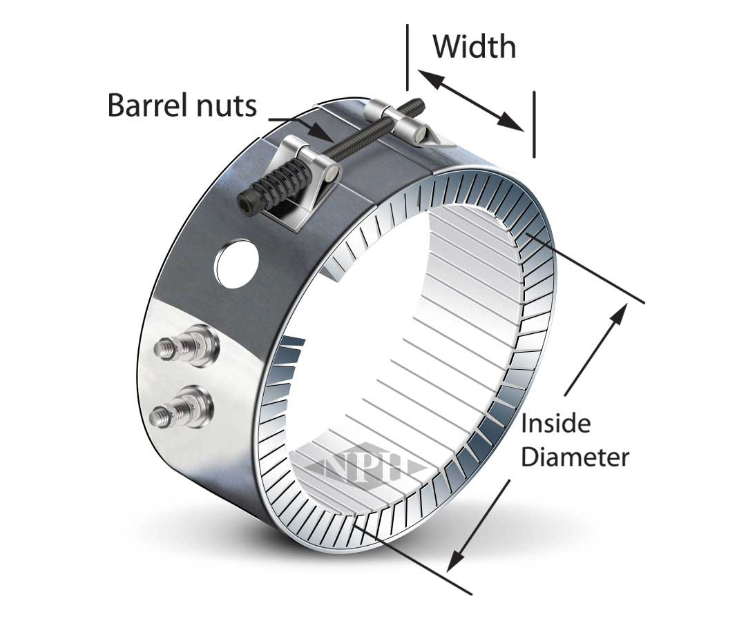 Ceramic Knuckle Heater with Shell Overlap and Hole - Style 20