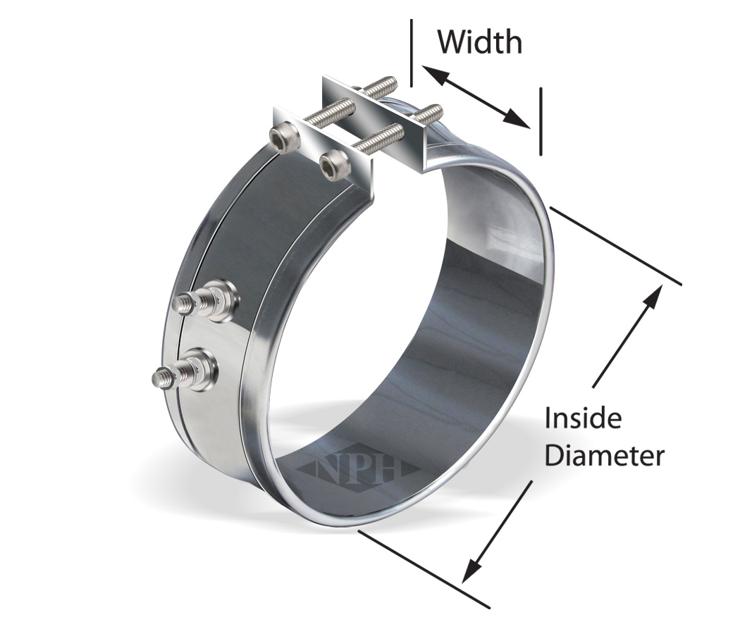 Mica Band Heaters with Flange Closure and Post - Terminals Style - 15 Mica Band Heaters with Flange Closure and Post - Terminals Style - 15