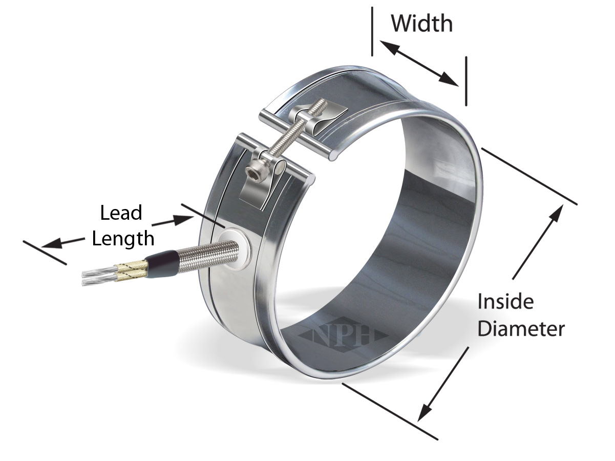 Mica Heater with Stainless Steel Braided Leads and - Barrel Nut Closure -Style 19 Mica Heater with Stainless Steel Braided Leads and - Barrel Nut Closure -Style 19