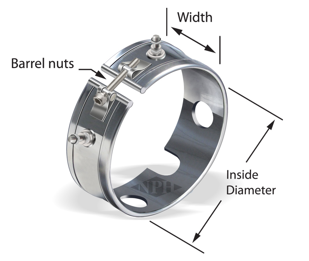 Mica Band Heaters with Holes and Notches - Style - 20 Mica Band Heaters with Holes and Notches - Style - 20