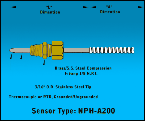 Compression-Fitting-Thermocouple-1/8-NPT-Brass-S.Steel