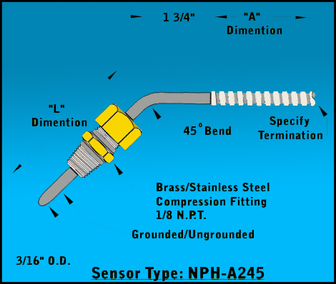 Compression-Fitting-Thermocouple-1/8-NPT-Brass-S.Steel-45*-Bend