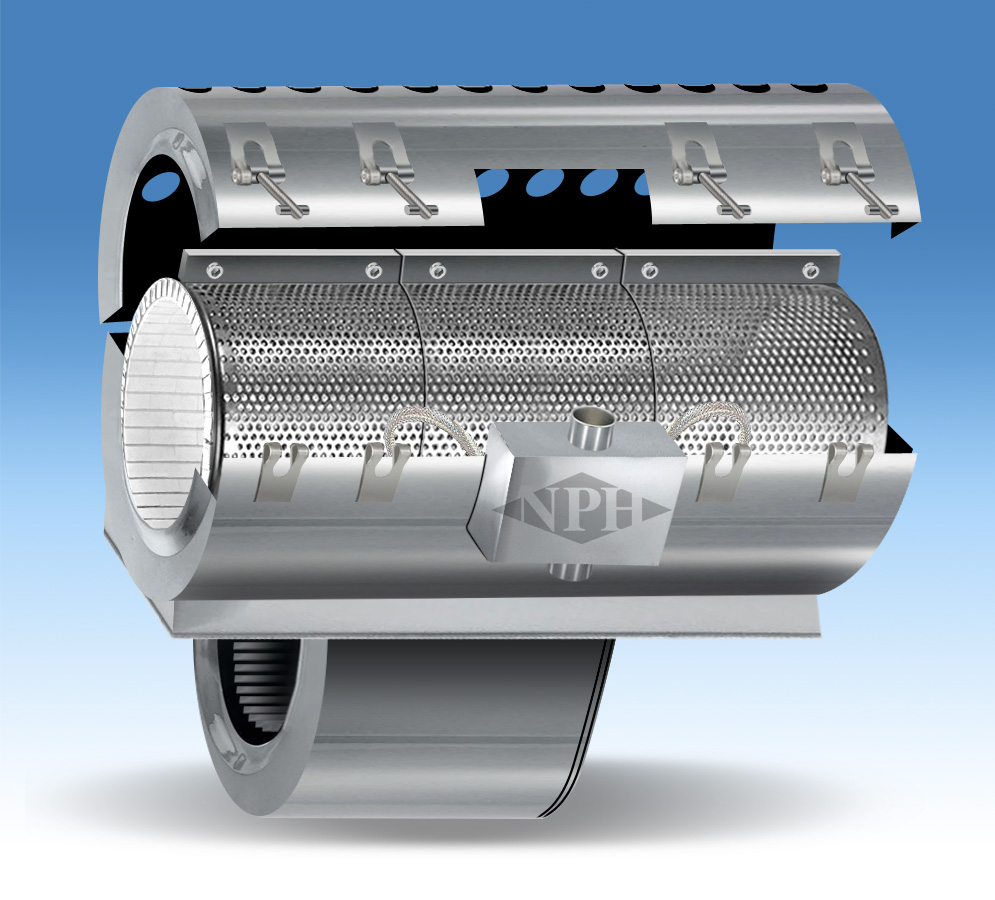 Air Cooled Ceramic Band Heaters with Blower, Terminal box & Open Shroud