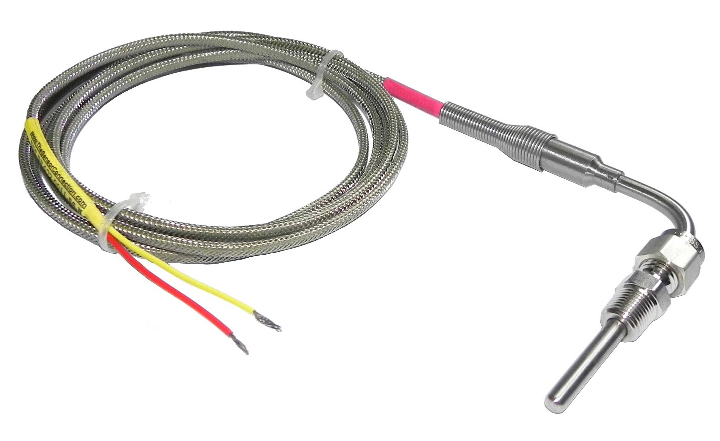 MI Type K Thermocouple with 90* 1/8-27 NPT Compression Fitting MI-Type-K-Thermocouple-with-90*-1/8-27-NPT-Compression-Fitting