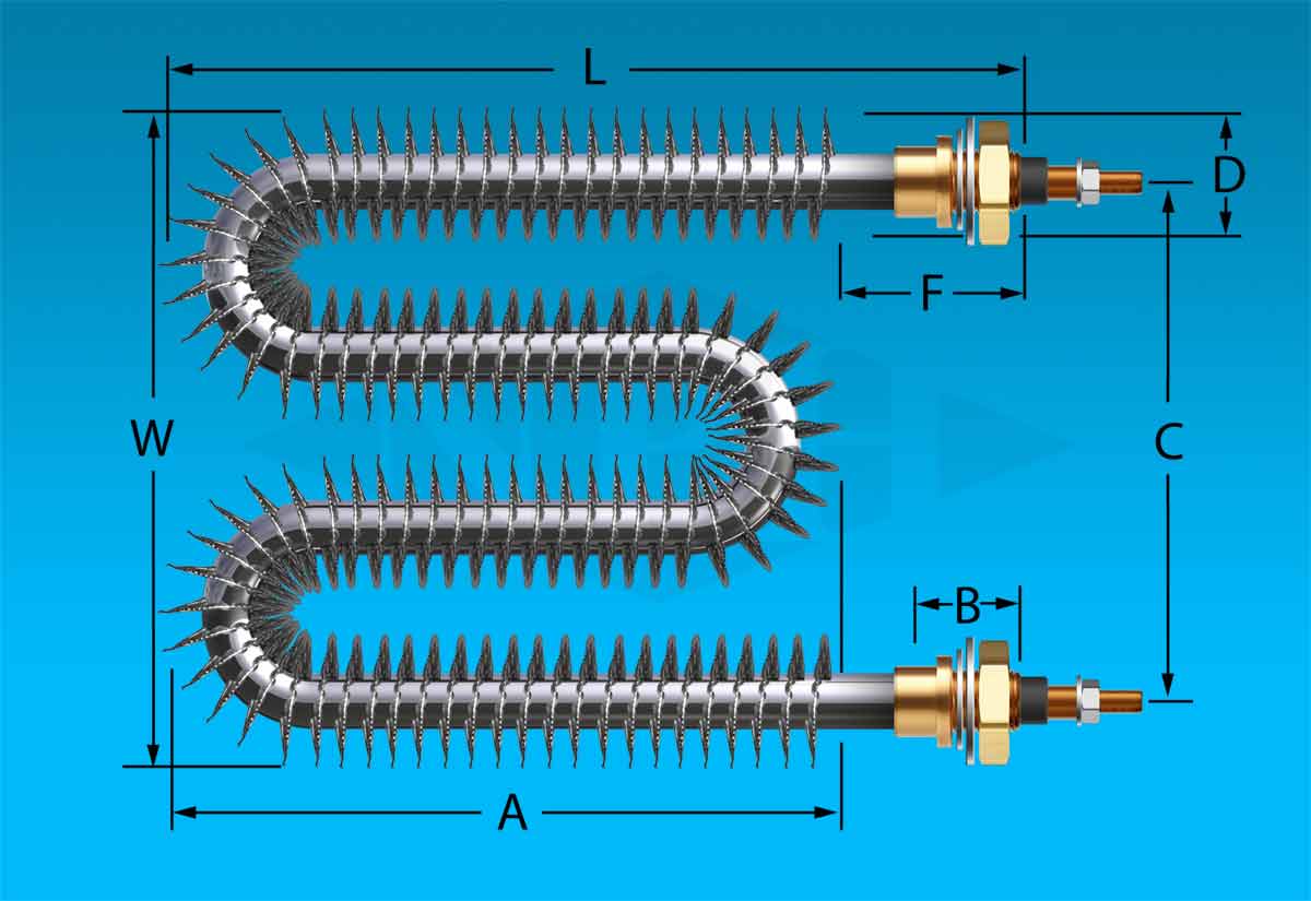 Stainless Steel W Shaped Finned Tubular Heater Ordering Specs